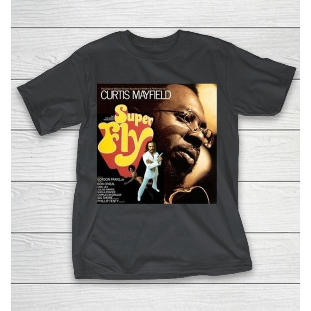Curtis Mayfield Superfly  Soundtrack Black Shirt